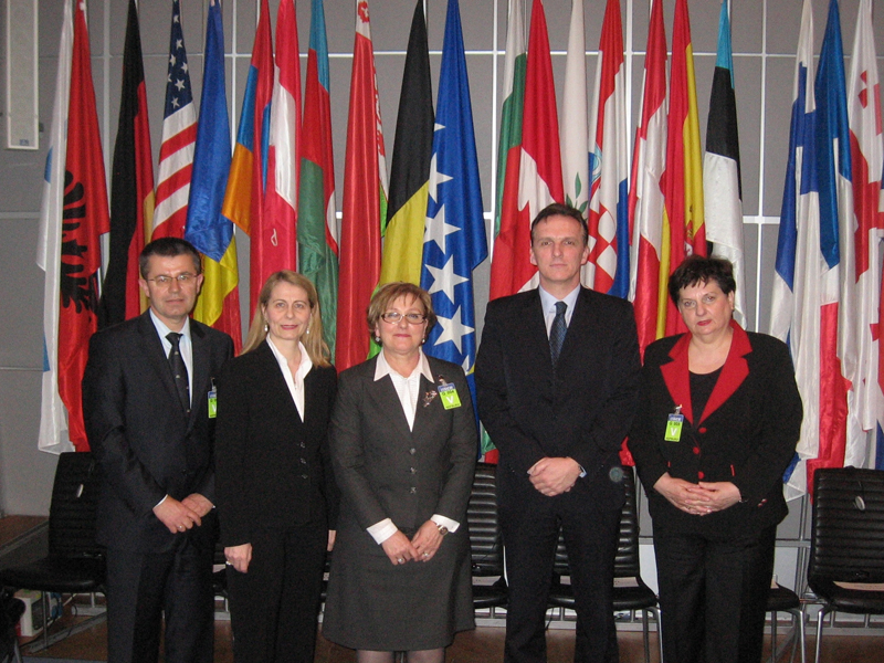 The Delegation of the Joint Committee on Defence and Security of Bosnia and Herzegovina in a visit to the OSCE Secretariat in Vienna